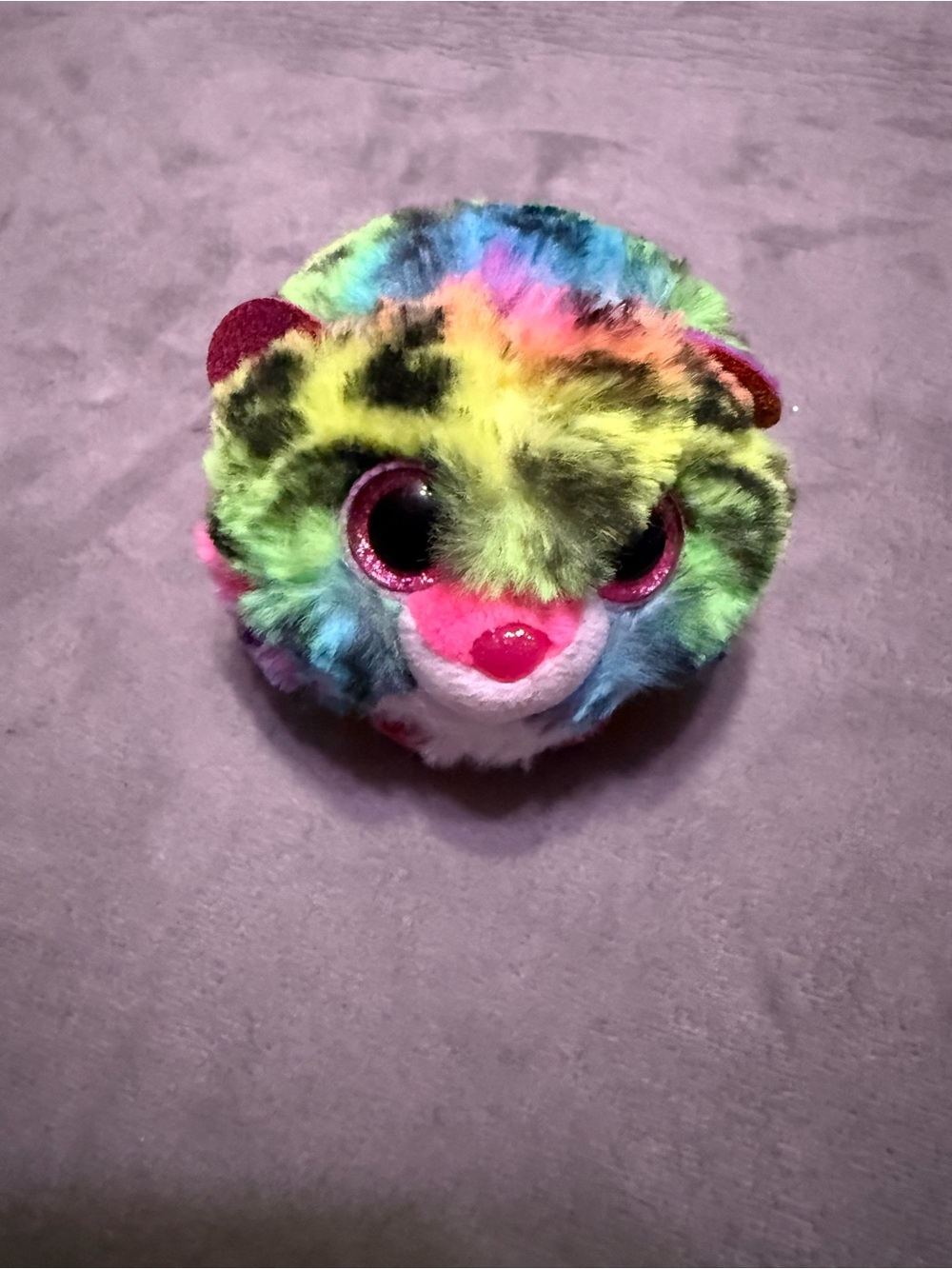 TY Beanie Ball Dotty Multicolor Leopard Plush